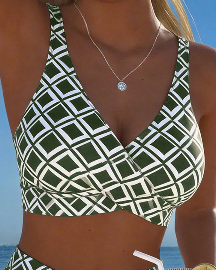 Martina™ — Costum de baie cu model diamant