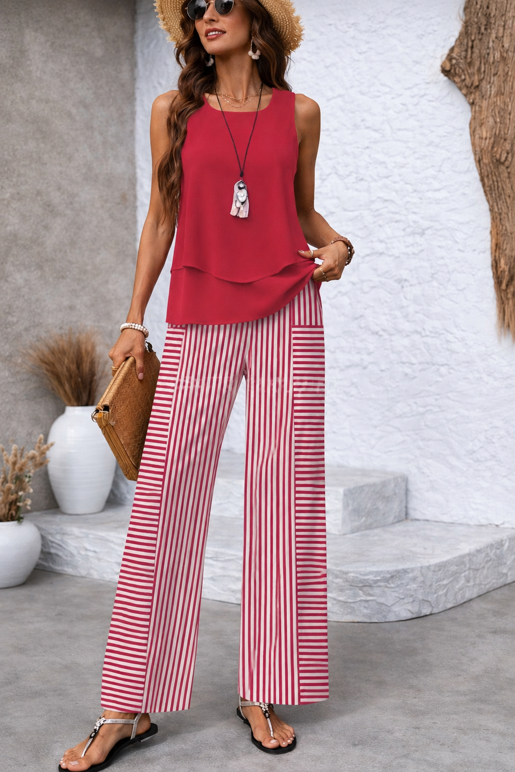 Rosavienne™ — Set elegant cu dungi
