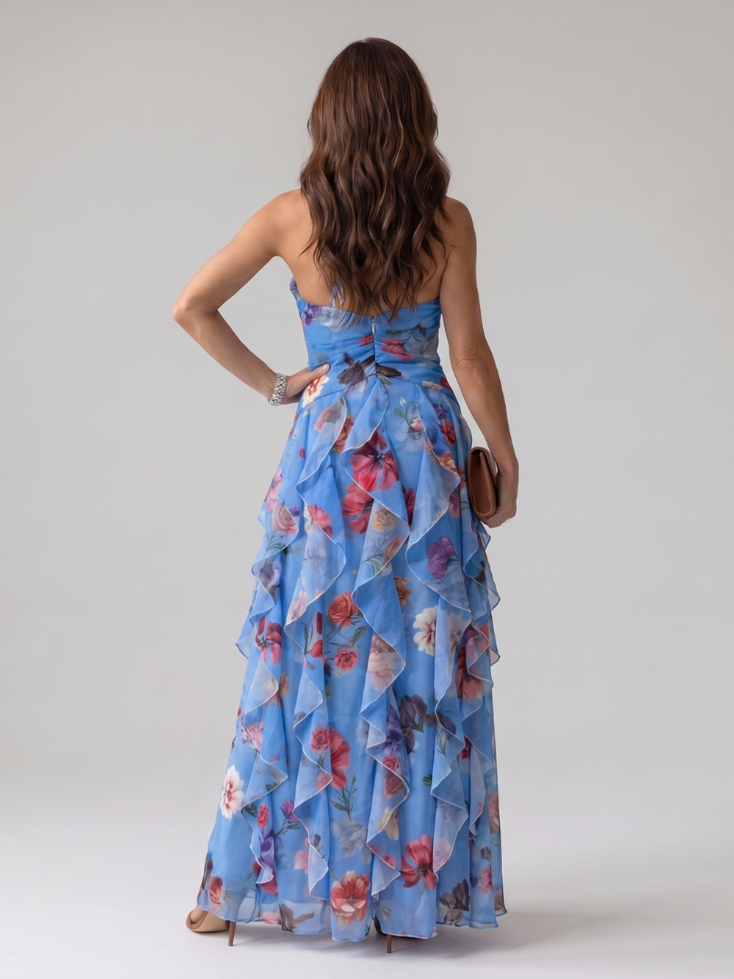 Nori | Rochie maxi cu imprimeu floral