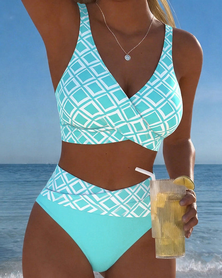 Martina™ — Costum de baie cu model diamant