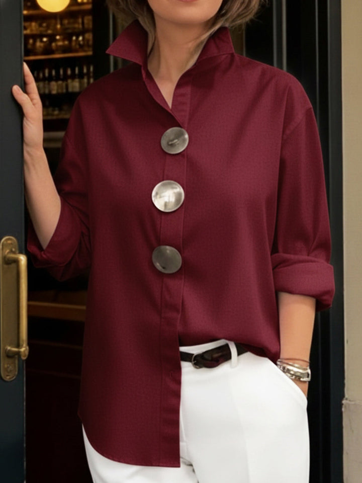 Ariana™ — Cămașă elegantă din mătase și bumbac