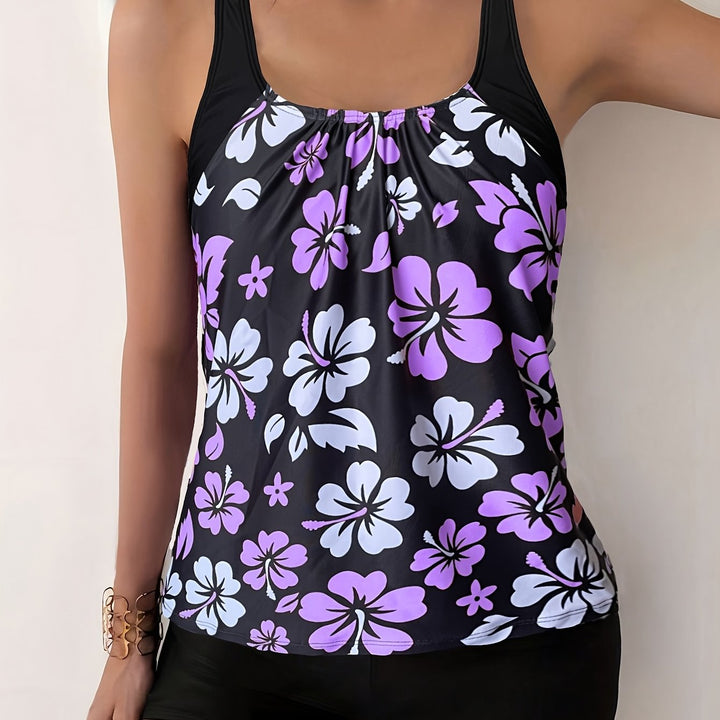 Elena | Tankini Set with Floral Print