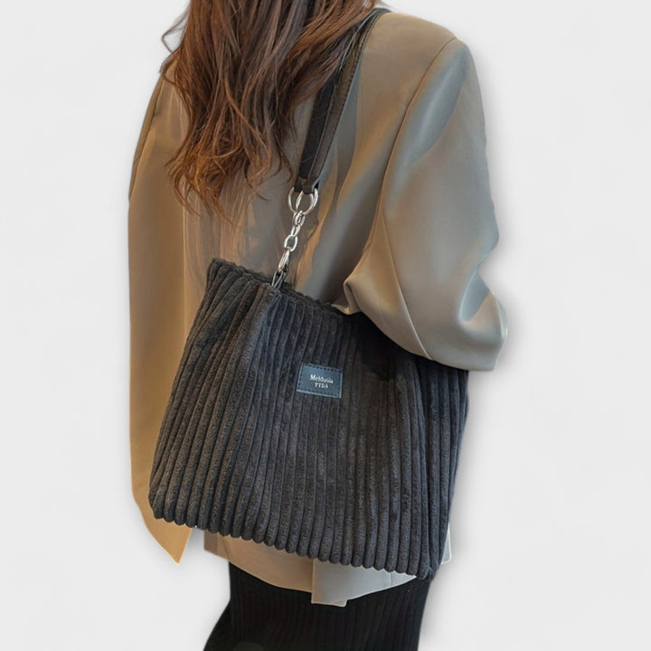 Lucy - Soft Cord Shoulder Bag