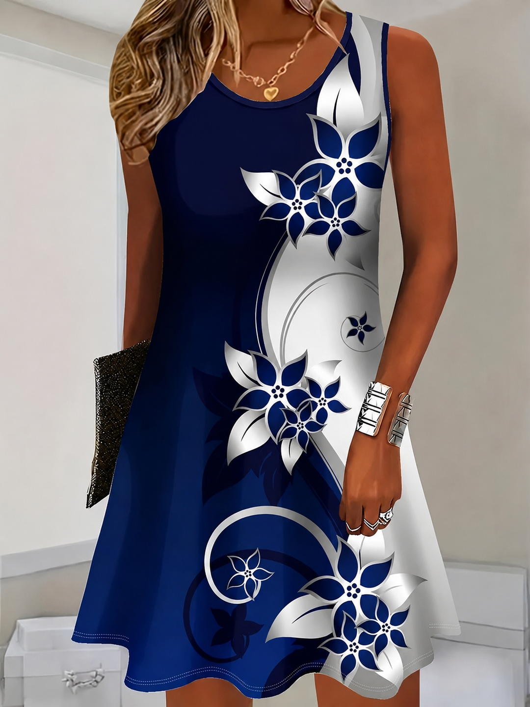 Elena™ — Rochie vaporoasă cu imprimeu floral