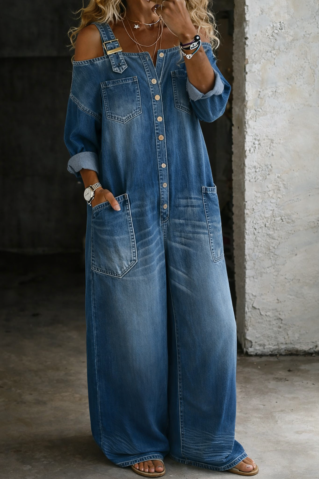 Sophia | Denim-Jumpsuit