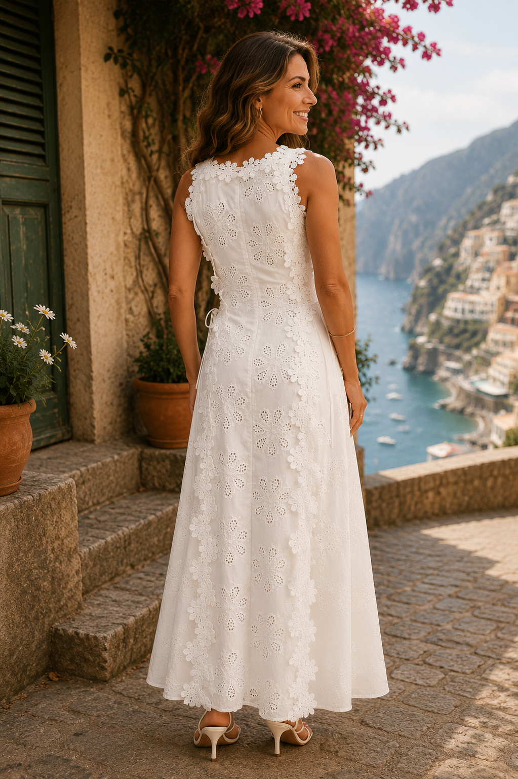Della | Rochie Maxi Elegantă Brodată