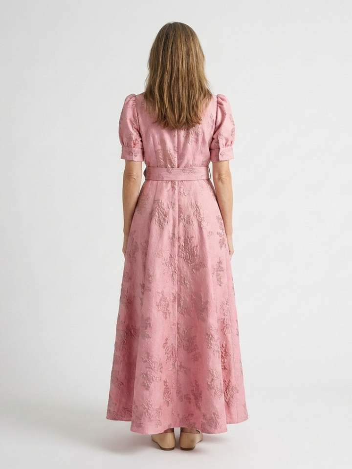 Xanthea | Rochie maxi cu mânecă scurtă și mulată