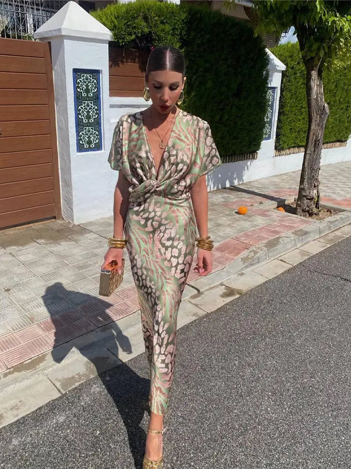 Emmelina™ | Rochie midi cupru