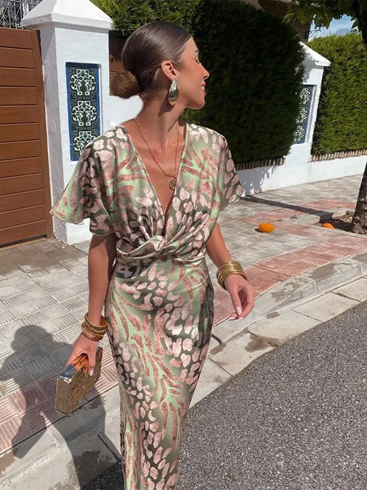 Emmelina™ | Rochie midi cupru