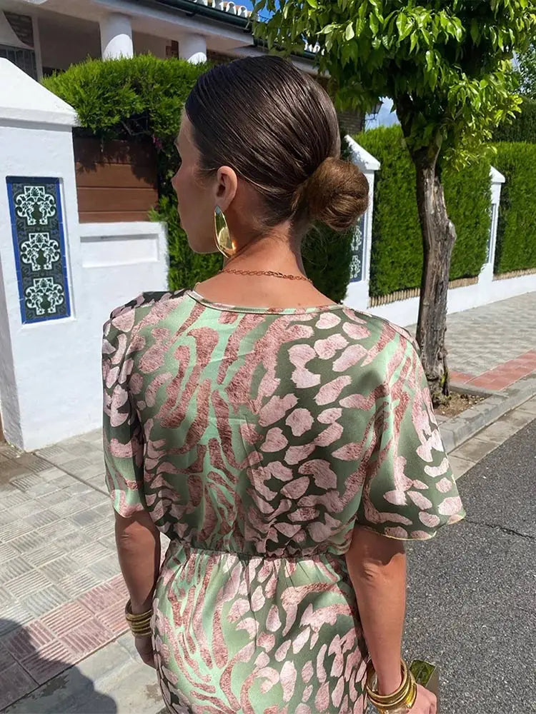 Emmelina™ | Rochie midi cupru
