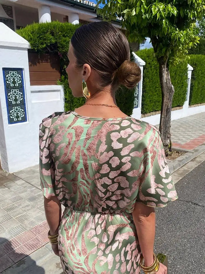 Emmelina™ | Rochie midi cupru