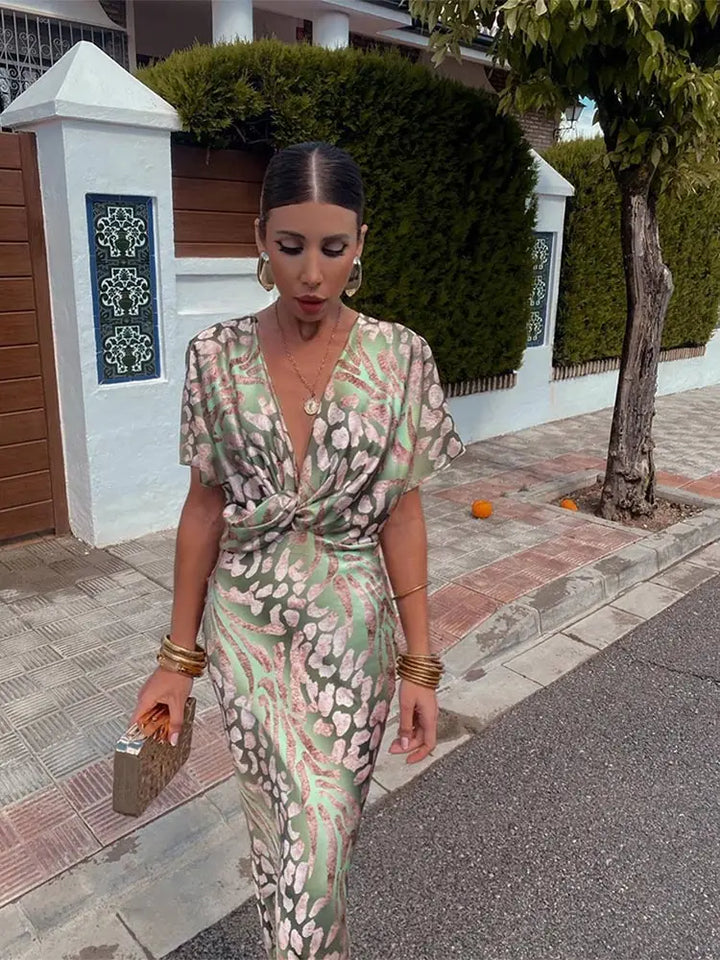 Emmelina™ | Rochie midi cupru