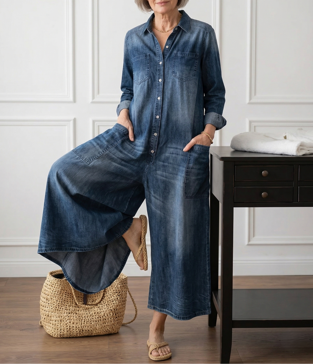 Lorelie | Salopetă vintage din denim