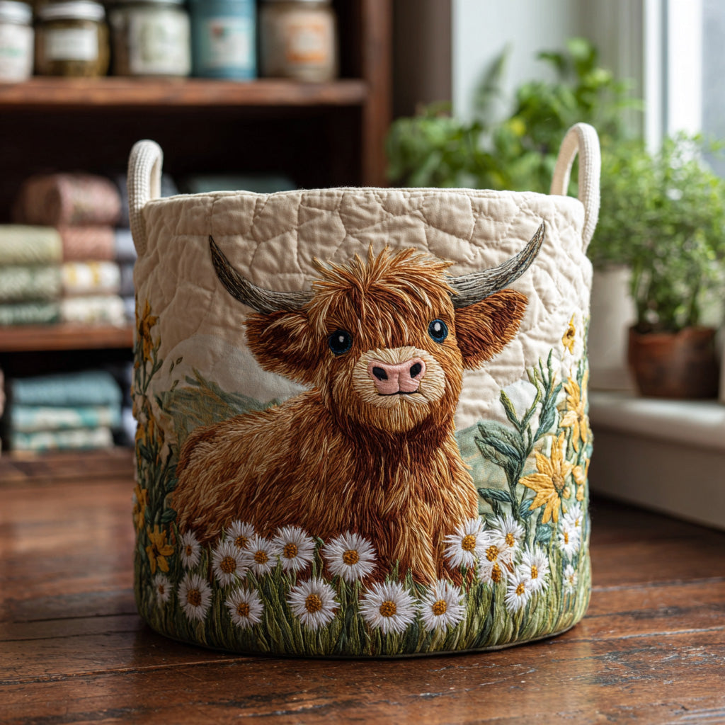 Coș De Rufe Matlasat Highland Charm