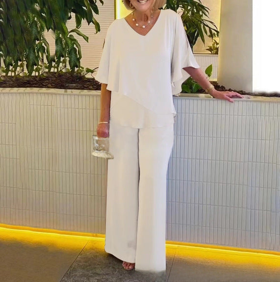 Martha - Set lejer cu pantaloni largi