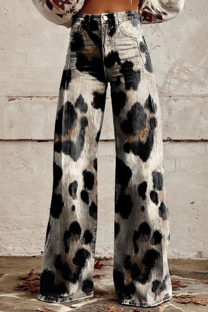 Cheetah - Pantaloni boem eleganți