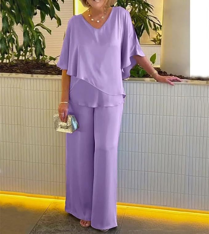 Martha - Set lejer cu pantaloni largi