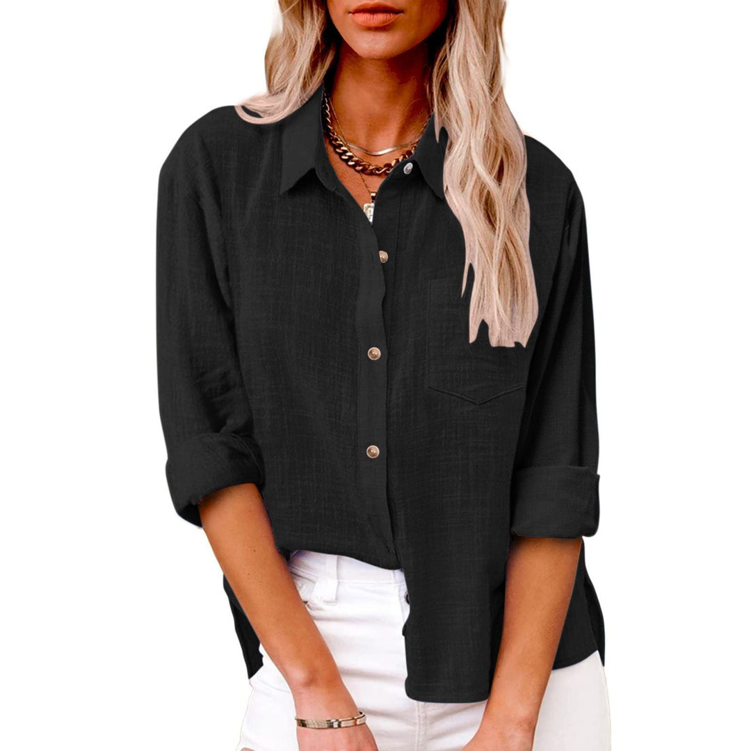 Romane™ — Bluză elegantă din bumbac cu un stil atemporal