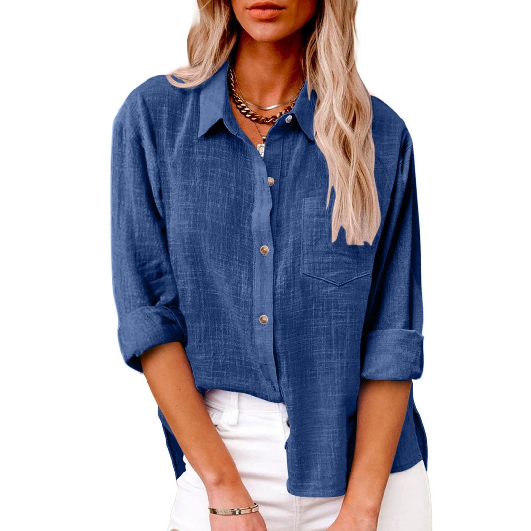 Romane™ — Bluză elegantă din bumbac cu un stil atemporal