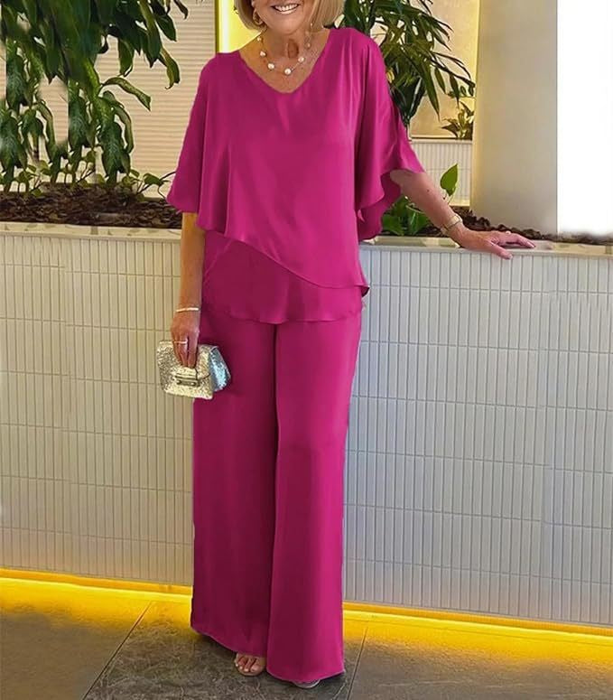 Martha - Set lejer cu pantaloni largi