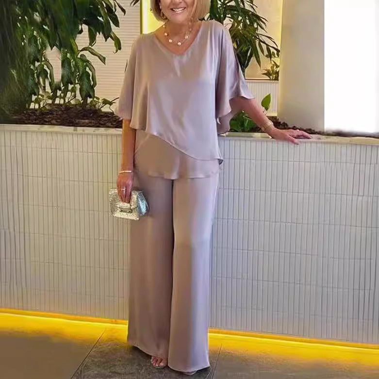 Martha - Set lejer cu pantaloni largi