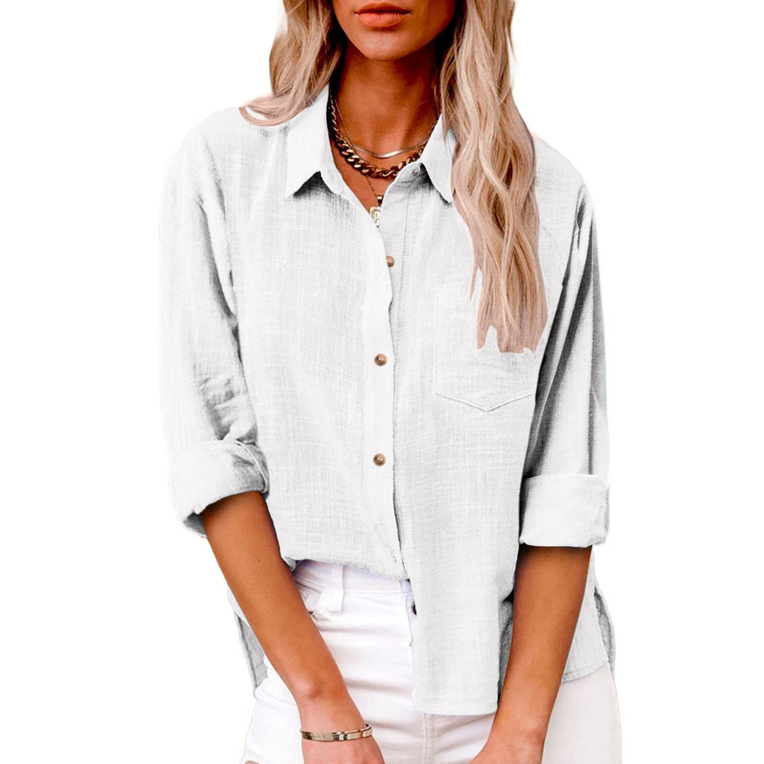 Romane™ — Bluză elegantă din bumbac cu un stil atemporal