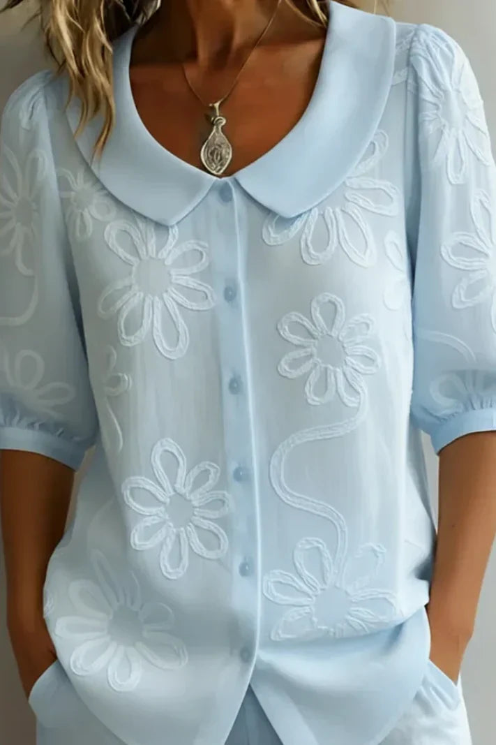 Liliana™ — Bluză Elegantă Cu Model Floral