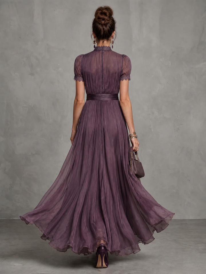 Ashley | Rochie maxi elegantă din șifon