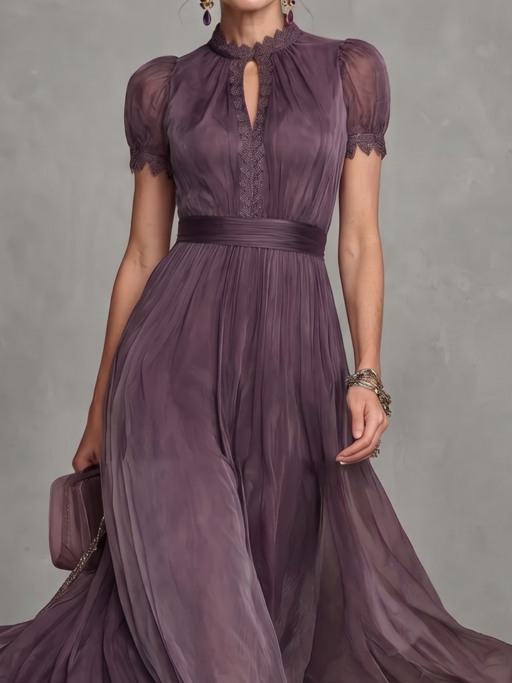 Ashley | Rochie maxi elegantă din șifon