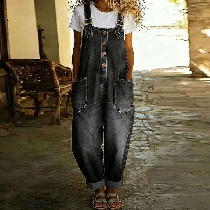 Taylor | Denim vintage Salopetă plisată