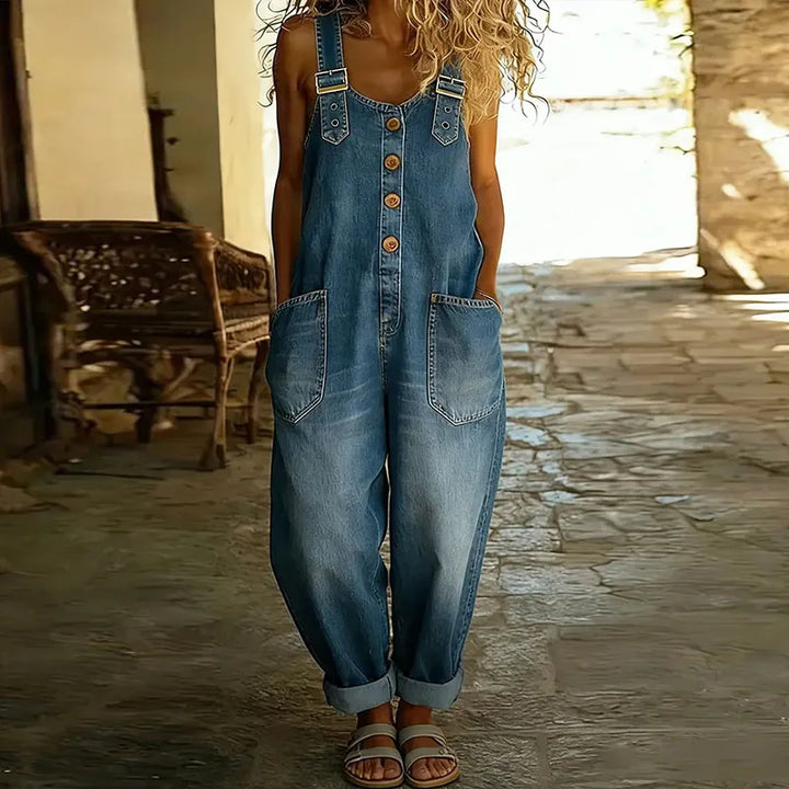 Taylor | Denim vintage Salopetă plisată