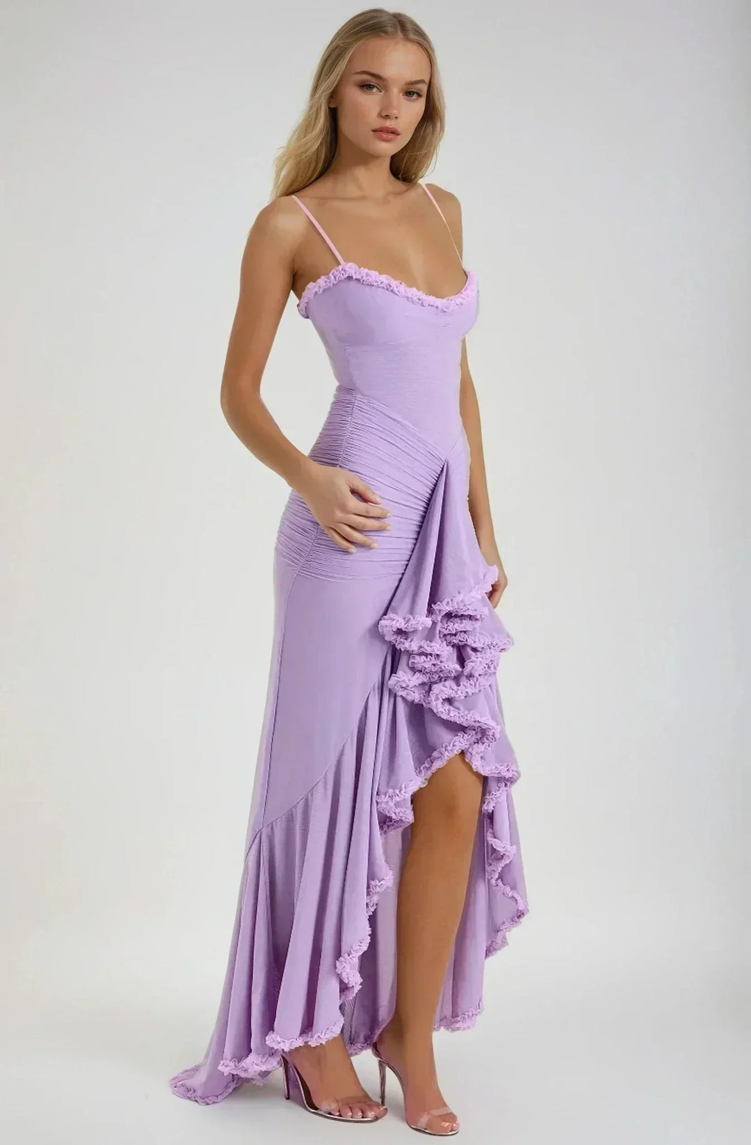 Chloe™ | Rochie galbenă din plasă