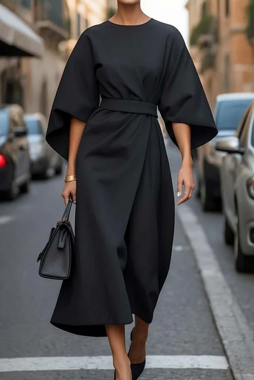 Matzliah™ | Rochie elegantă cu mâneci tip lanternă