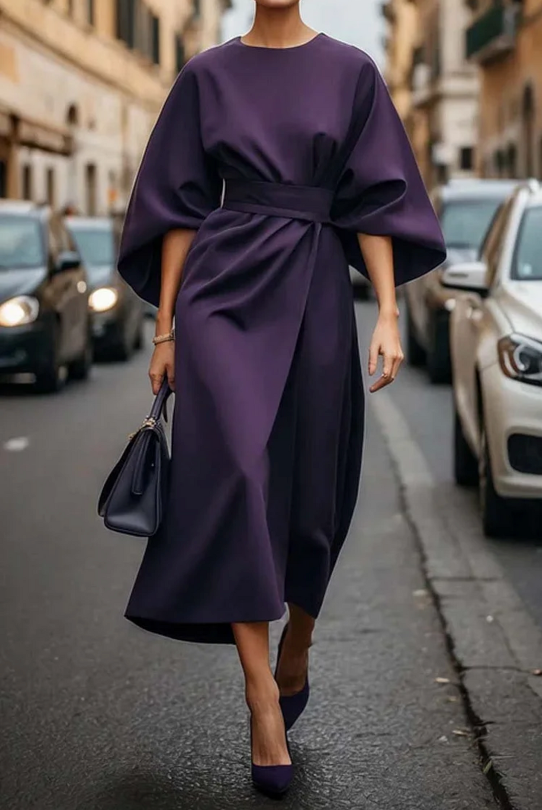 Matzliah™ | Rochie elegantă cu mâneci tip lanternă