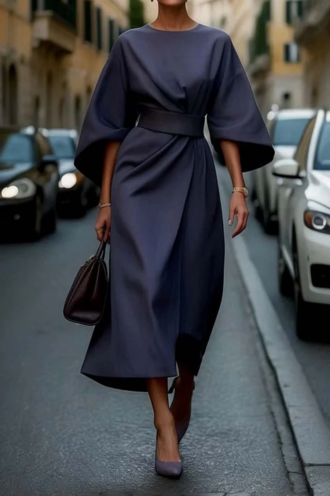 Matzliah™ | Rochie elegantă cu mâneci tip lanternă