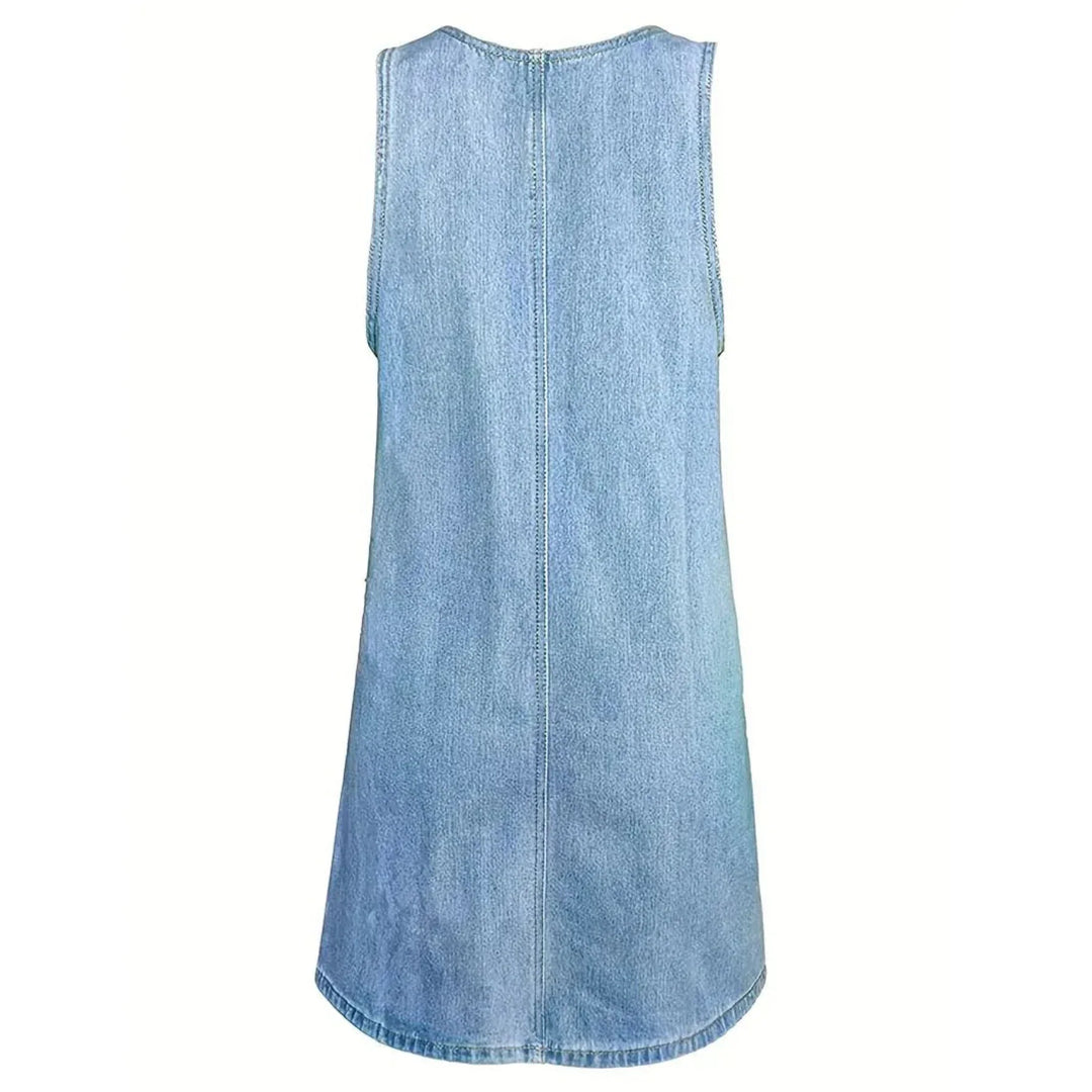 Loren | Rochie cu aspect de denim