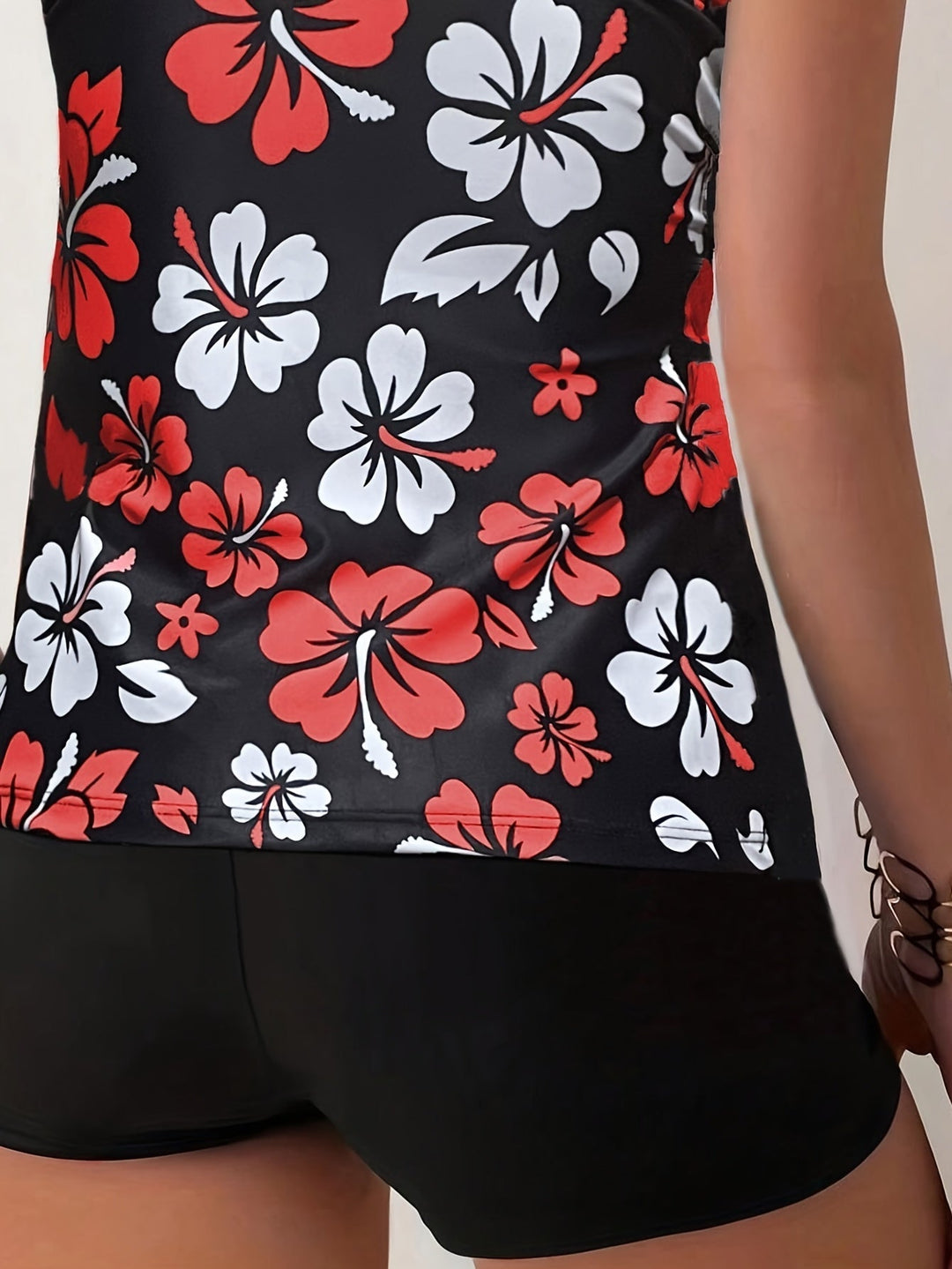 Elena | Tankini Set with Floral Print
