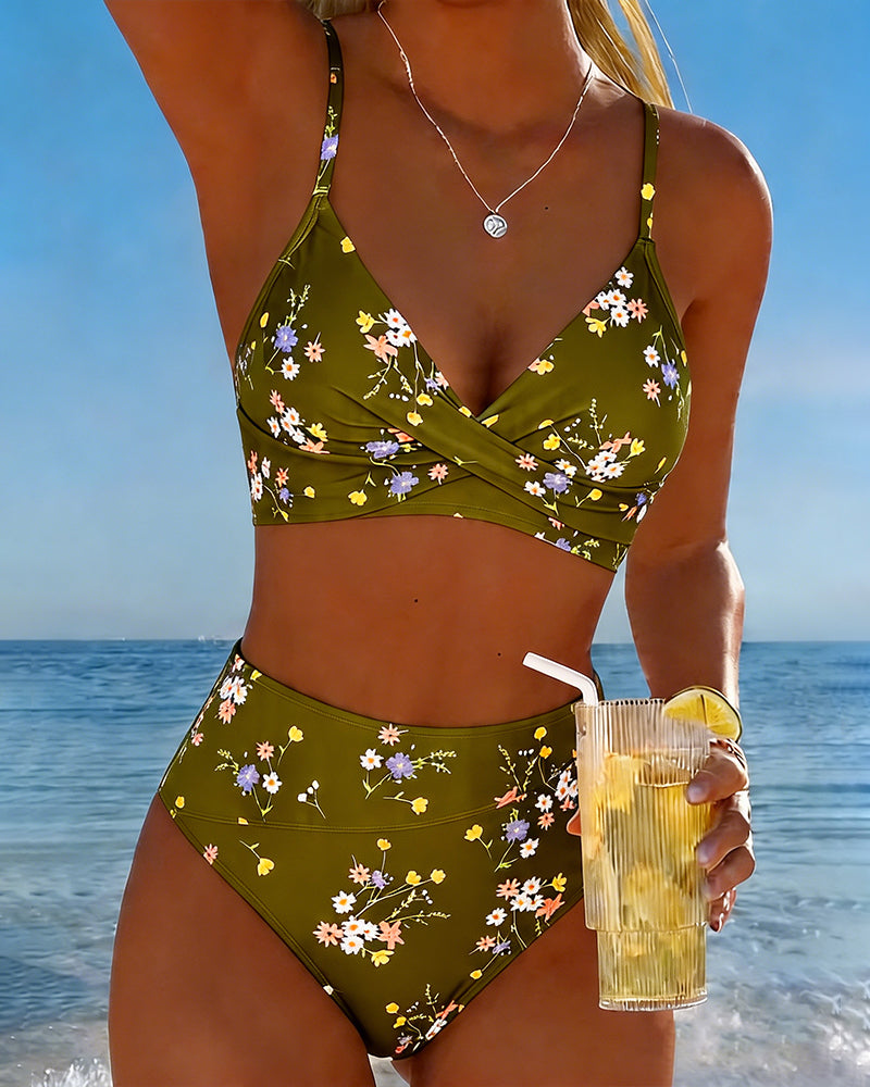 Giada™ — Bikini floral cu croială regulată