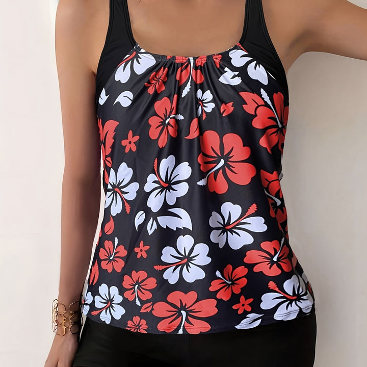 Elena | Tankini Set with Floral Print