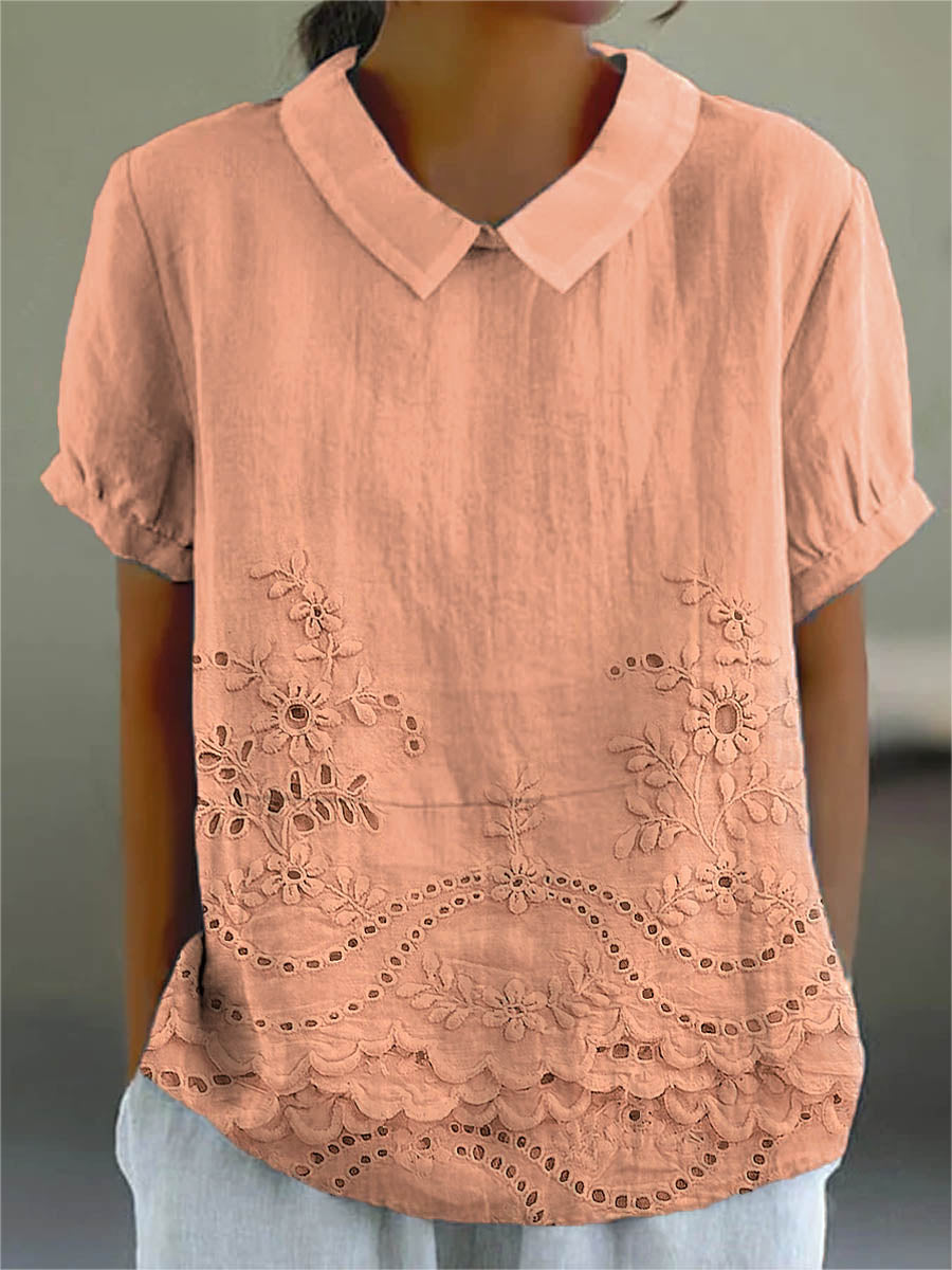 Lily | Cămașă cu Broderie Florală