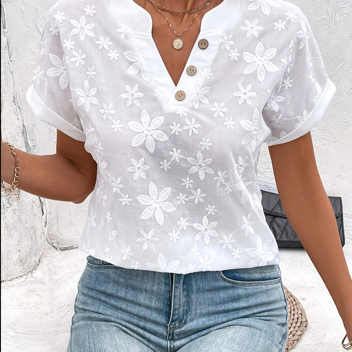 Fleur™ — Bluză de vară elegantă cu model delicat