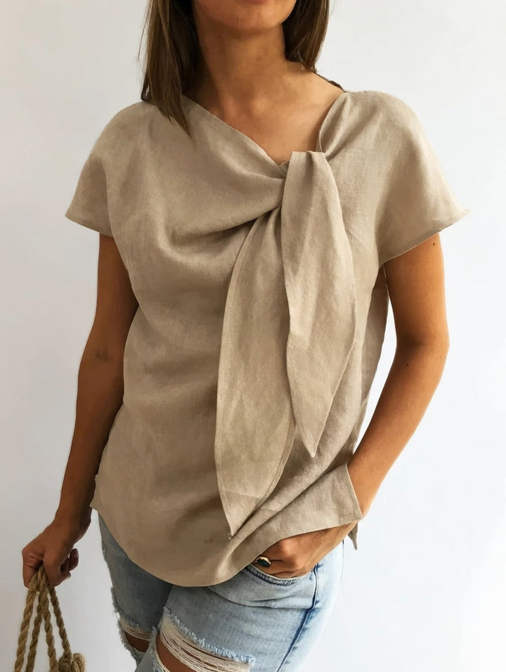 Elisa™ — Bluză elegantă cu fundă