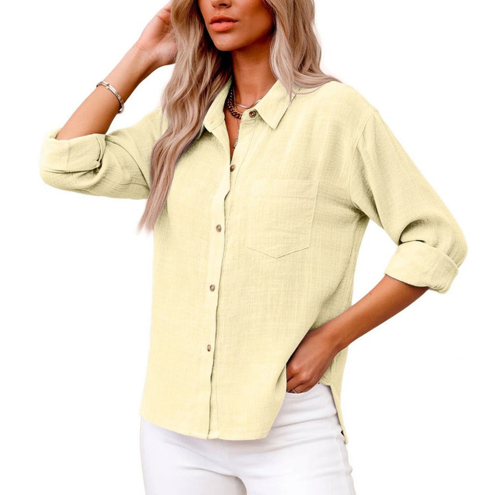 Romane™ — Bluză elegantă din bumbac cu un stil atemporal