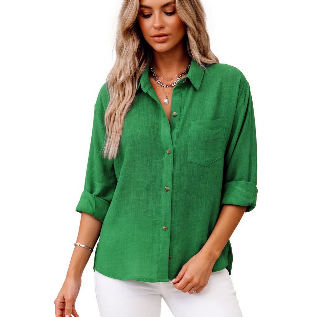 Romane™ — Bluză elegantă din bumbac cu un stil atemporal
