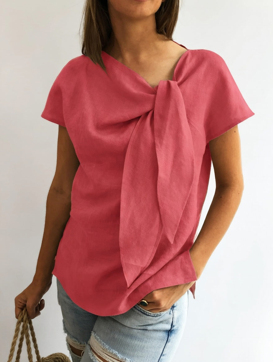 Elisa™ — Bluză elegantă cu fundă