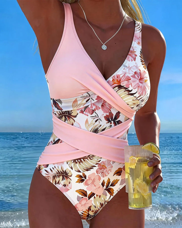 Ana™ — Costum de baie dintr-o piesă cu dungi colorate