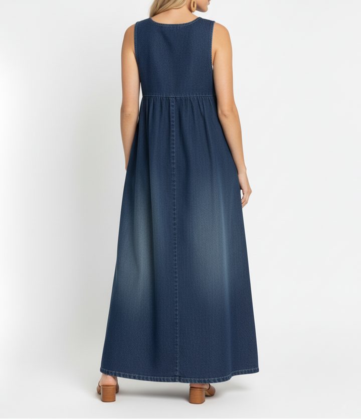 Loretta | Rochie maxi din denim