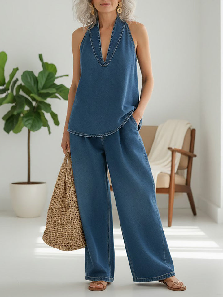 Lorea | Set cu aspect de denim