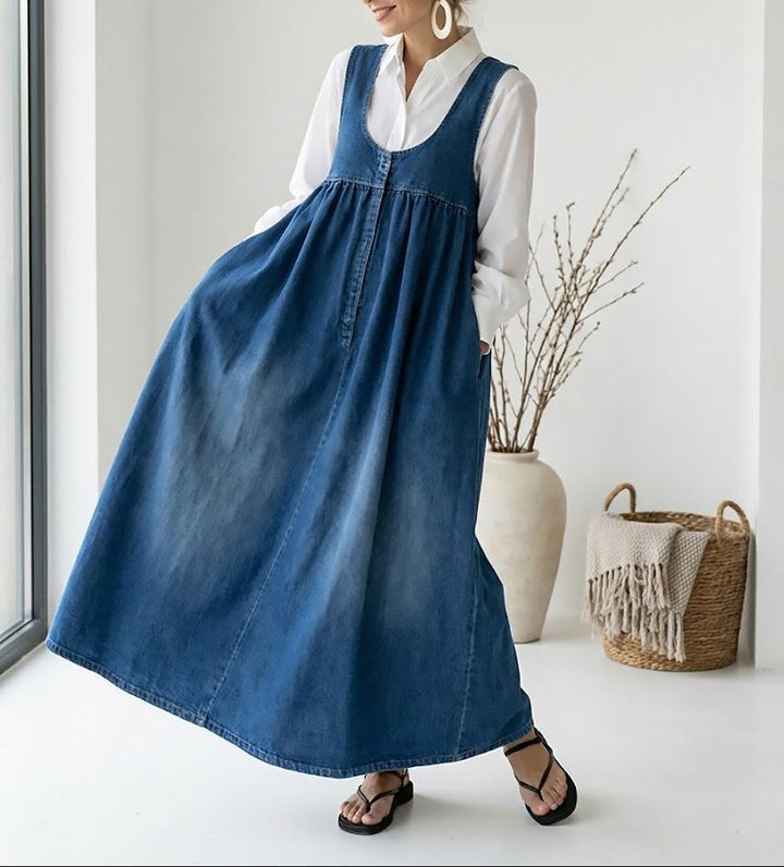 Loretta | Rochie maxi din denim