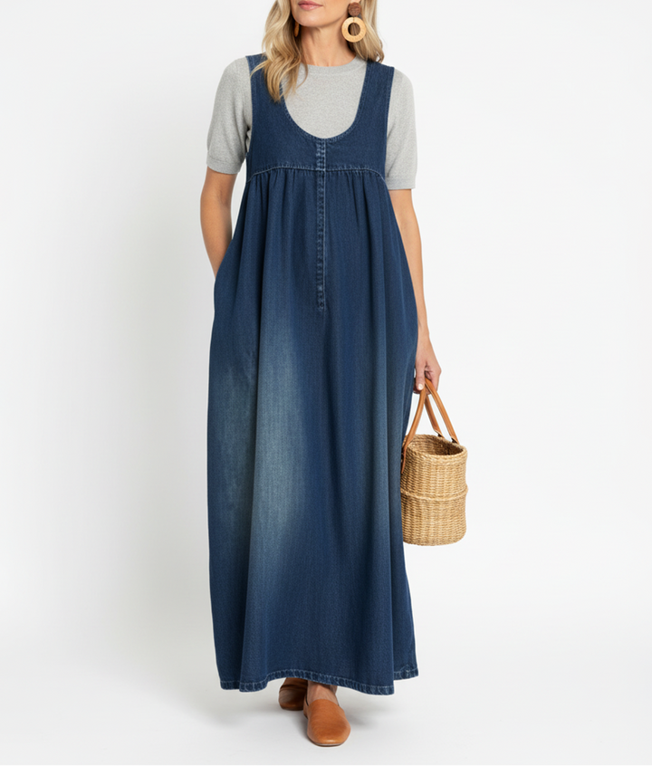 Loretta | Rochie maxi din denim